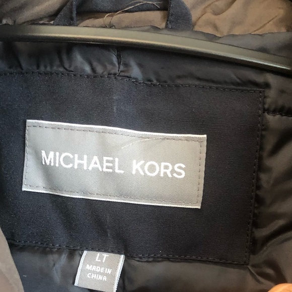 MICHAEL KORS Men's Hooded Jacket Blue Size LT Big & Tall Faux-Fur Parka … - Picture 11 of 12